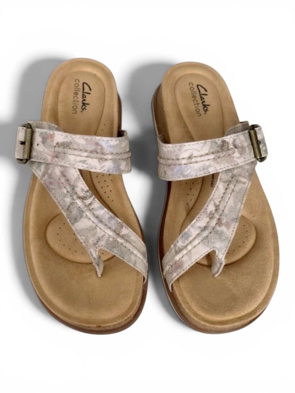 New Clarks Madi Sand Slide-On Comfy Walking Sandals Womens Size 8 Nib New In Box